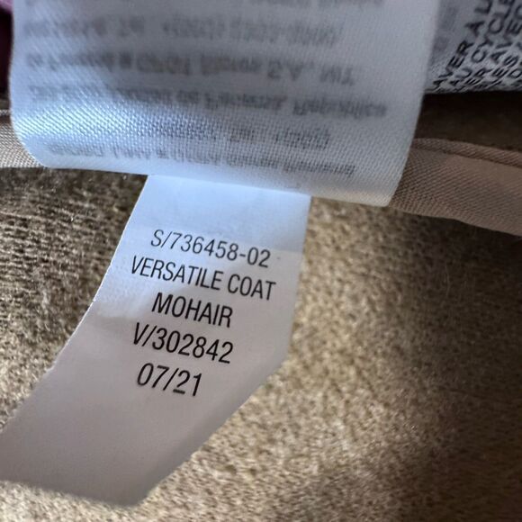 Old Navy Oversized Soft Brushed, Button-Front Coat Size X-Large Tan Beige - Picture 10 of 11